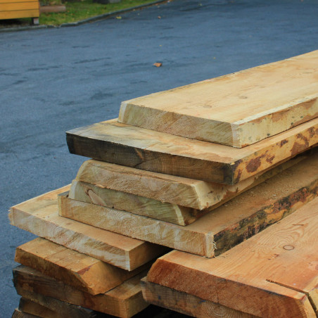 Schwartenbretter 50x300 400mm Sibirische Lärche