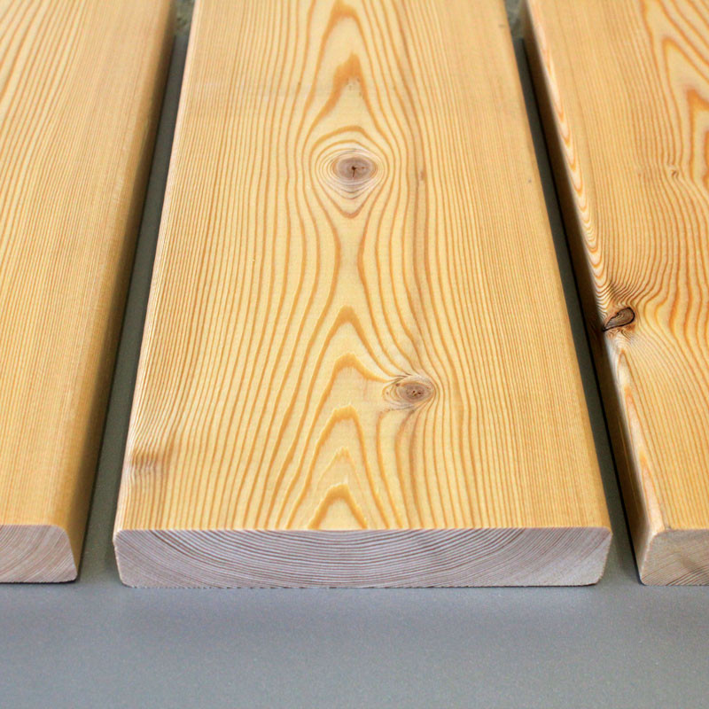 A/B-Sortierung / Glattkantbretter 27x142mm Sibirische Lärche A/B-Sortierung / Glattkantbretter 27x142mm Sibirische Lärche