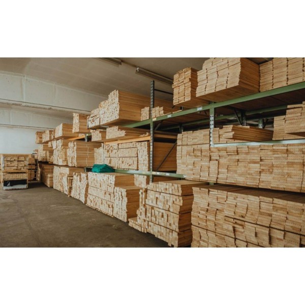 Restposten / Kantholz 70x70mm - Kanten gefast (abgerundet) - Sibirische Lärche