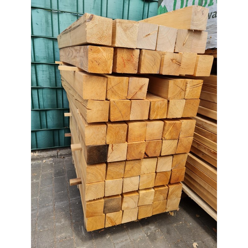Restposten / Kantholz 90x90mm Sibirische Lärche
