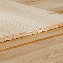 Profilholz glatt, Faseprofil sibirische Lärche 14x38 mm