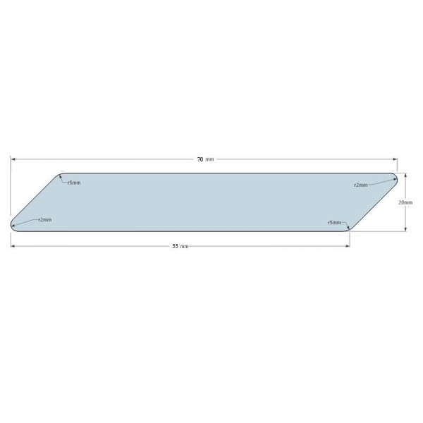 B-Sortierung / Rhombusleiste (30°) 21x67mm Sibirische Lärche
