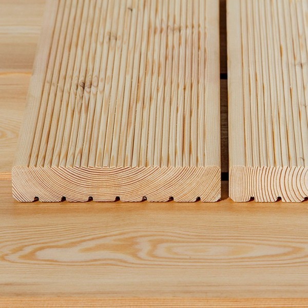 Terrassendielen geriffelt sibirische Lärche - Larix sibirica