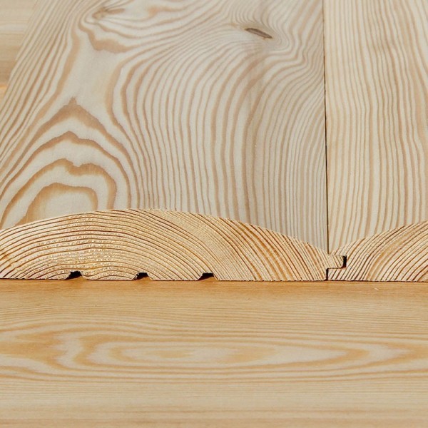 E-Sortierung / Blockhausprofil Profilholz 32x113mm Sibirische Lärche