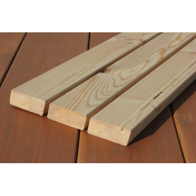 B-Sortierung / Rhombusleiste (15°) 28x68mm Sibirische Lärche