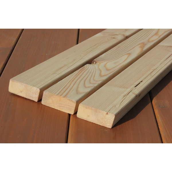 B-Sortierung / Rhombusleiste (15°) 28x68mm Sibirische Lärche