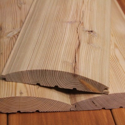 Restposten / Blockhausprofil Profilholz 32x113mm Sibirische Lärche