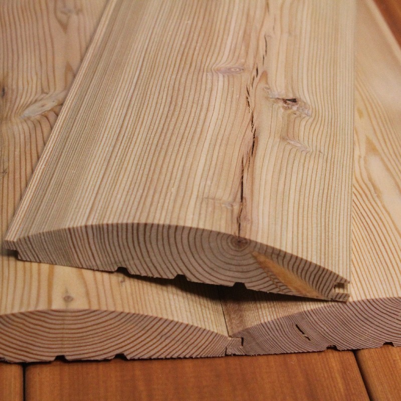 Restposten / Blockhausprofil Profilholz 32x113mm Sibirische Lärche