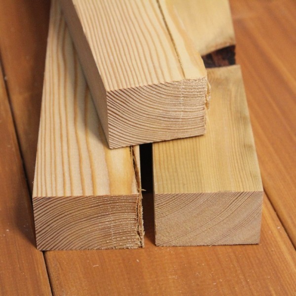 B-Sortierung / Kantholz sibirische Lärche - Larix sibirica 4x6cm