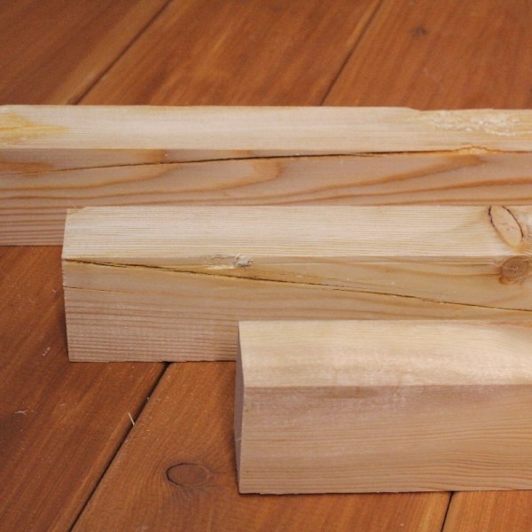 B-Sortierung / Kantholz sibirische Lärche - Larix sibirica 4x6cm