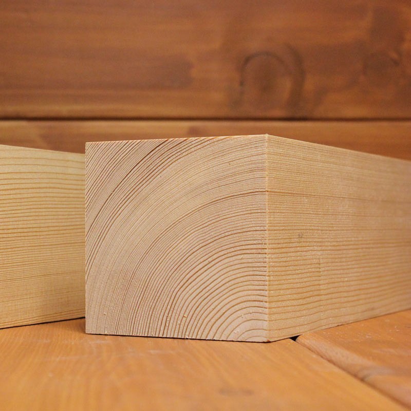 A-Sortierung / Kantholz 70x70mm Sibirische Lärche