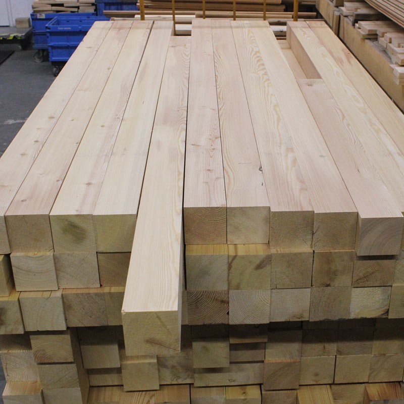 A-Sortierung / Kantholz 70x70mm Sibirische Lärche