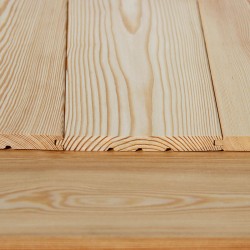 Profilholz glatt, Faseprofil sibirische Lärche 14x115 mm